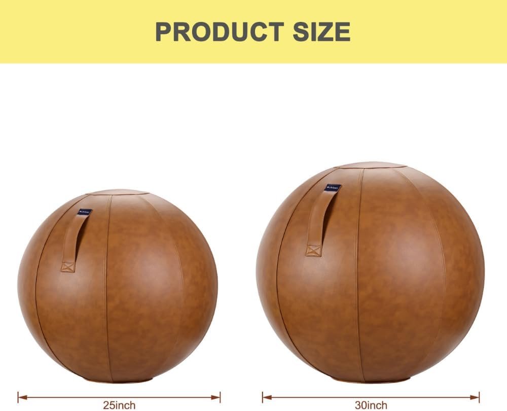 Adjustable Yoga Exercise Ball Chair with Back Support - Image 2