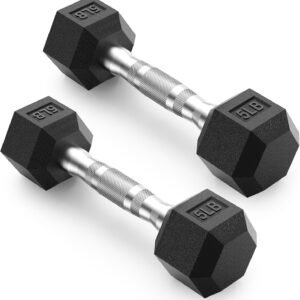 Rubber Encased Dumbbell Set