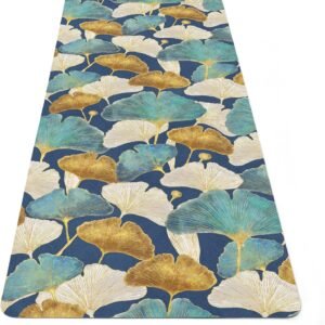Ginko Leaves Floral Yoga Mat